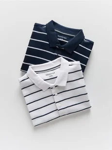 Reserved - Bawełniany t-shirt 2 pack - granatowy - Koszulki dla chłopców - miniaturka - grafika 1