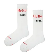 Skarpetki męskie - HO HO NOPE. - świąteczne skarpetki z napisem - miniaturka - grafika 1