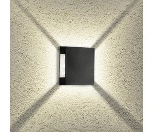 Brilagi - zewnętrzny kinkiet LED QUADRAY LED/4W/230V czarny IP65 - Lampy ogrodowe - miniaturka - grafika 1