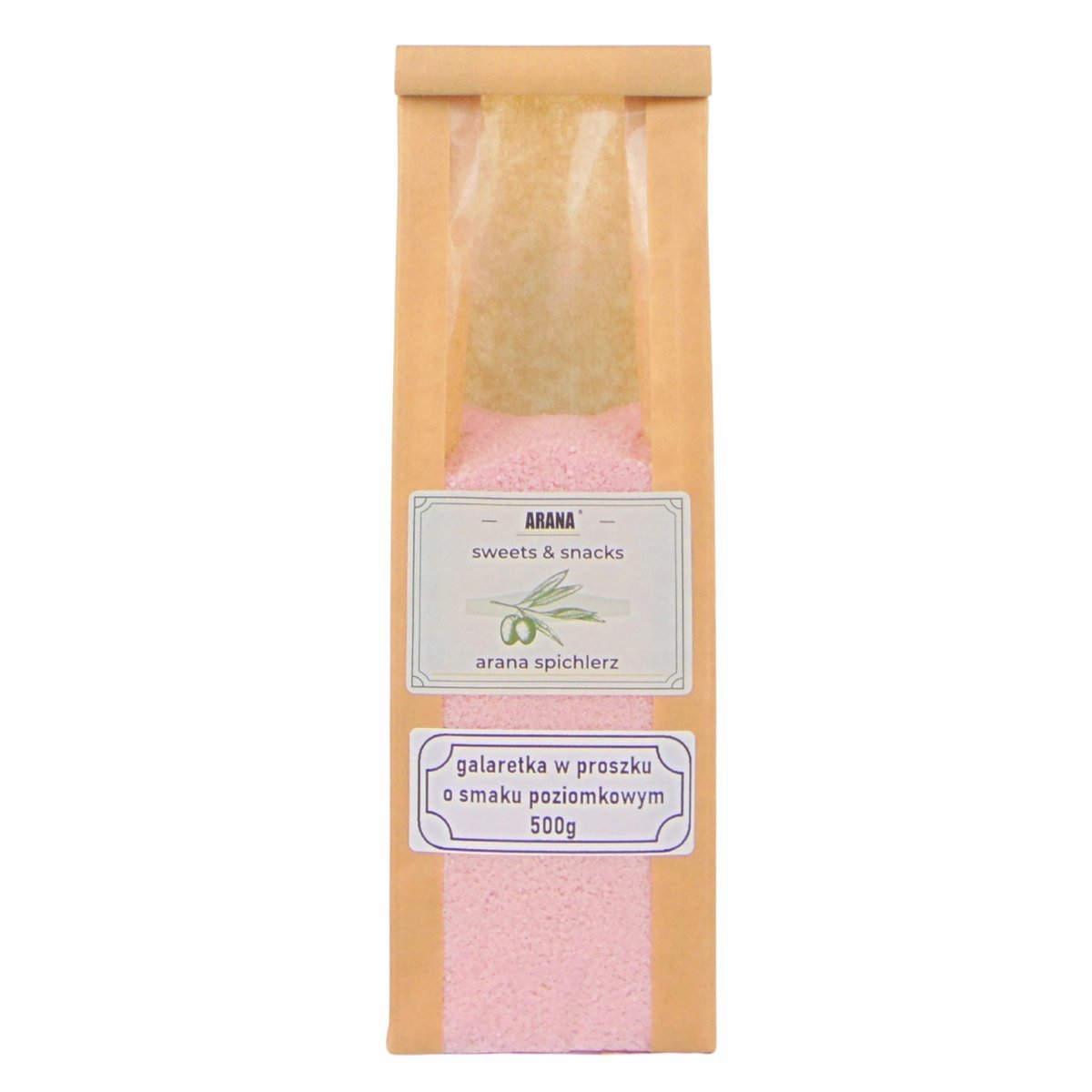 GALARETKA POZIOMKOWA 500g w proszku wysoka jakość