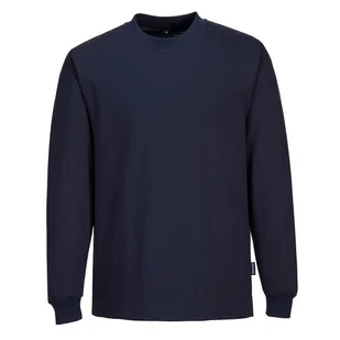 PORTWEST AS22 T-SHIRT ANTYSTATYCZNY ESD Z DŁUGIM RĘKAWEM; GRANATOWY - Odzież robocza - miniaturka - grafika 1