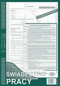 Druki akcydensowe - DRUK ŚWIADECTWO PRACY 501-1K - miniaturka - grafika 1