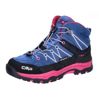 Buty dla chłopców - CMP Kids Rigel Mid Trekking Shoes WP, Ocean-Fuxia, 34 Unisex-Dzieci, UE, Ocean Fuxia, 34 EU - grafika 1