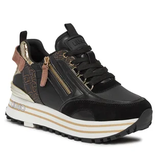 Sneakersy Liu Jo Maxi Wonder 72 BA4057 PX454 Czarny - Sneakersy damskie - miniaturka - grafika 1
