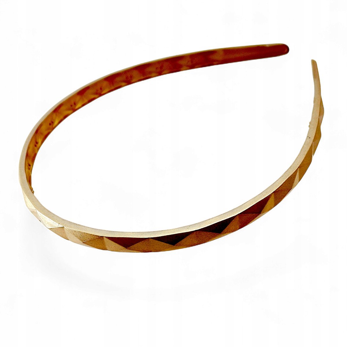 Opaska do włosów Francuska Mocna Elastyczna Beżowa