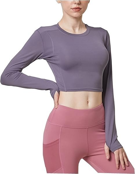 Koszulka damska sportowa na trening joga siłownia - Fiolet - XL