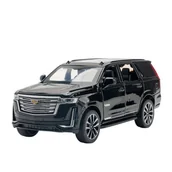 Samochody i pojazdy dla dzieci - Cadillac Escalade Suv Metalowy Model Samochodu 1:24 Dźwięk Światło Prezent - miniaturka - grafika 1