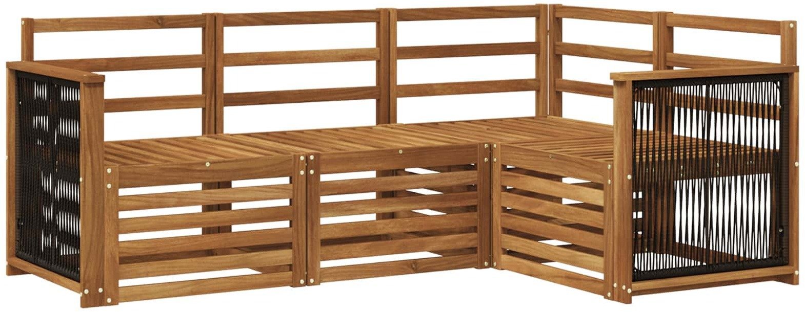 vidaXL Zestawy sof 4 pcs Lite Drewno Akacji