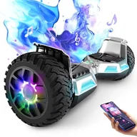 Hulajnogi elektryczne - 8,5-calowa deskorolka All Terrain Hoverboard z oświetleniem LED, samobalansująca deskorolka All Terrain Hoverboard z Bluetooth dla dzieci - miniaturka - grafika 1