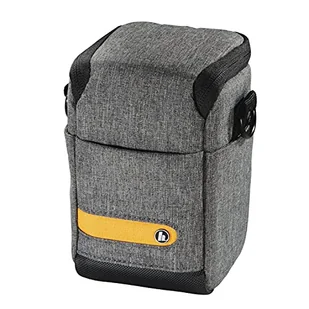 Hama Torba na aparat "Terra" wykonana z poliestru pochodzącego z recyklingu (torba na aparat cyfrowy z obiektywem 8 x 7,5 x 13 cm, pasek do zawieszenia jako torba na ramię, szlufka na pasek do torebki - Torby fotograficzne i futerały - miniaturka - grafika 1