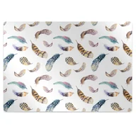 Podnóżki, podpórki, podkładki - Mata na podłogę pod krzesło Pióra duże 140x100 cm - miniaturka - grafika 1