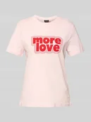 Koszulki i topy damskie - T-shirt o kroju regular fit z czystej bawełny model ‘TAMERA’ - miniaturka - grafika 1