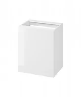 Szafki łazienkowe - Cersanit City szafka 60 cm z koszem na pranie wisząca biały połysk S584-026 - miniaturka - grafika 1