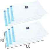 Pokrowce na ubrania - Orion Worki próżniowe worek próżniowy na ubrania pościel swetry zestaw 6 sztuk 100 x 130 cm - miniaturka - grafika 1