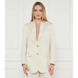 Tommy Hilfiger Marynarka Relaxed fit z dodatkiem lnu - Marynarki i żakiety damskie - miniaturka - grafika 1