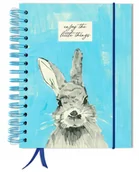 Notesy i bloczki - Bullet journal 180 stron notatnik pamiętnik A5+ kropki gumka - miniaturka - grafika 1