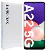 Części serwisowe do telefonów - ORYGINAŁ WYŚWIETLACZ EKRAN LCD DO SAMSUNG GALAXY A22 5G RAMKA SM-A226B - miniaturka - grafika 1