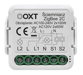 Systemy inteligentnych domów - Moduł OXT mini ściemniacz 2 obwody ZigBee - miniaturka - grafika 1