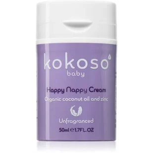 Kokoso Baby Happy Nappy Cream krem ochronny na odparzenia pieluszkowe nieperfumowany 50 ml - Kremy dla dzieci - miniaturka - grafika 1