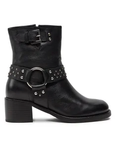 Bronx Botki New-Camperos 47535-U Czarny - Botki damskie - miniaturka - grafika 1