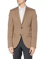 Kurtki męskie - Selected Męska kurtka garniturowa, Brązowy (piaskowy), (Rozmiar Producenta: 98) - miniaturka - grafika 1