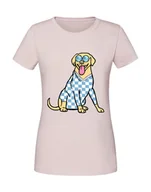 Swetry damskie - Damska koszulka z nadrukiem - Labrador - sweter Pudrowy Róż XL - miniaturka - grafika 1