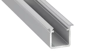 Profil aluminiowy srebrny typ "G" 2m + klosz mleczny EKPR0125 Eko-light - Akcesoria do oświetlenia - miniaturka - grafika 1
