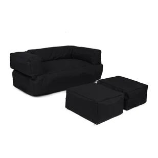 Czarna sofa dla dzieci 100 cm Nier – Floriane Garden - Fotele i pufy dla dzieci - miniaturka - grafika 1