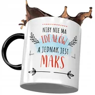 Kubki - Kubek Czarny Dla Maksa Maksymiliana na Prezent z Nadrukiem ze Zdjęciem + Opakowanie na prezent (wzór 04) - miniaturka - grafika 1