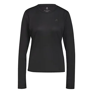 adidas Damska koszulka z długim rękawem, czarny, XS - Koszulki i topy damskie - miniaturka - grafika 1