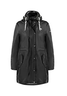 Kurtki damskie - Schmuddelwedda Płaszcz przeciwdeszczowy damski 34319138 w 1, czarny, ciemnoszary melanż, XL - miniaturka - grafika 1