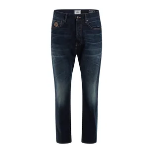 Męskie Spodnie jeansowe GUESS JAMES ZIP M3RA54D4XG1-1COR – Granatowy - Spodnie męskie - miniaturka - grafika 1