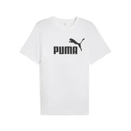 Koszulki sportowe męskie - Męska koszulka Essentials z logo No. 1 PUMA White - miniaturka - grafika 1