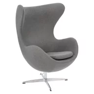 Fotele - Fernity Fotel Jajo Easy Clean Premium Antracyt 218865 - miniaturka - grafika 1