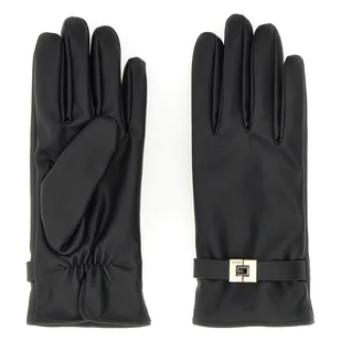 Damskie Rękawice GUESS GLOVES AW5188NYL02-BLA – Czarny - Rękawiczki - miniaturka - grafika 1