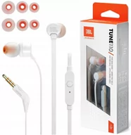 Słuchawki - JBL TUNE 110 białe - miniaturka - grafika 1