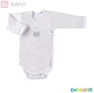 Body dla niemowląt - BODY TRUE LOVE DŁ DZ SZARY Ewa Klucze - 68 - miniaturka - grafika 1