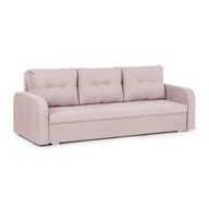 Sofy i kanapy - Kanapa sofa 3 os z funkcją spania sprężyny bonell BERLIN różowy - miniaturka - grafika 1
