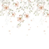 Wyposażenie pokoiku dziecięcego - Tapeta Rajski Ogród Pastel Gałązki - miniaturka - grafika 1