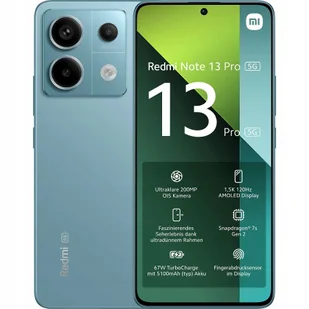 Xiaomi Redmi Note 13 Pro 5G Dual Sim 12GB/512GB Niebieski - Telefony komórkowe - miniaturka - grafika 2