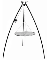Grille - Grill na trójnogu z kołowrotkiem 200 cm, ruszt stal nierdzewna 70 cm - miniaturka - grafika 1