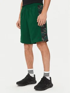 Reebok Szorty sportowe Train Motion 100075354 Zielony Regular Fit - Spodnie sportowe męskie - miniaturka - grafika 1