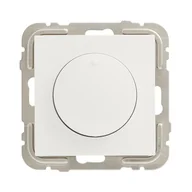 Wyłączniki światła i elektryczne - HBF Ściemniacz obrotowy LOGUS 90 Biały - miniaturka - grafika 1