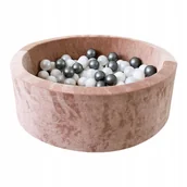 Suche baseny - Suchy basen z kulkami 30x90 Velvet Beż 200 piłek - GOTOWY MIX - miniaturka - grafika 1