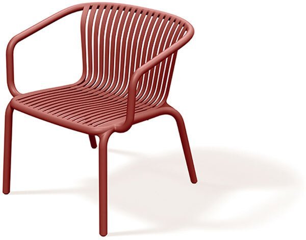 Prosperplast Fotel ogrodowy z podłokietnikami FBRK767 Brene - retro red