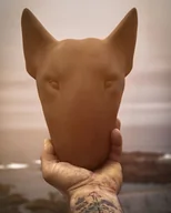 Figurki dekoracyjne - Bullterrier kolor RUSTY - figura - KUFA.design - miniaturka - grafika 1