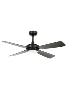 Energooszczędny wentylator sufitowy z oświetleniem LED i pilotem Slipstream Black 107 cm - Wentylatory sufitowe - miniaturka - grafika 1