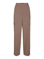 Spodnie damskie - Bestseller A/S Damskie spodnie VMZELDA HR Straight Cargo Pant NOOS, brązowe Lentil, 40/34, Brown Lentil, 40W / 34L - miniaturka - grafika 1