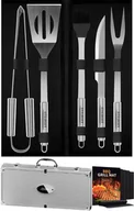 Akcesoria do grilla - Zestaw akcesoria do GRILLA STILHOFF sztućce przybory 11szt 5+walizka+5xmata - miniaturka - grafika 1