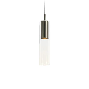 QAZQA Nowoczesna lampa wisząca z metalu gunmetal do systemu szynowego jednofazowego - Iconic Lloyd - Lampy sufitowe - miniaturka - grafika 1
